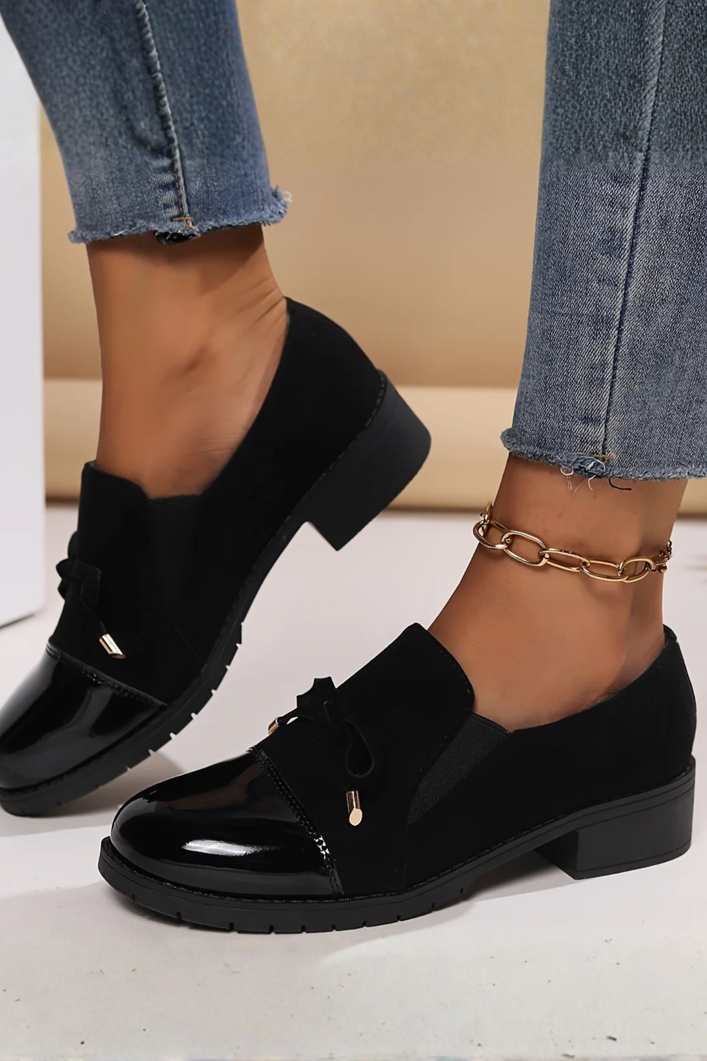 Beth | Slip-On Loafers with Bow