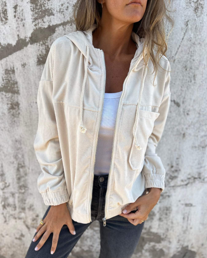 WW | Corduroy Hooded Jacket