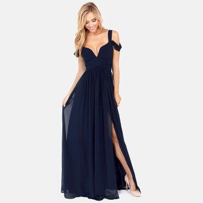 WW | Langes Elegantes Griechisches Faltenkleid