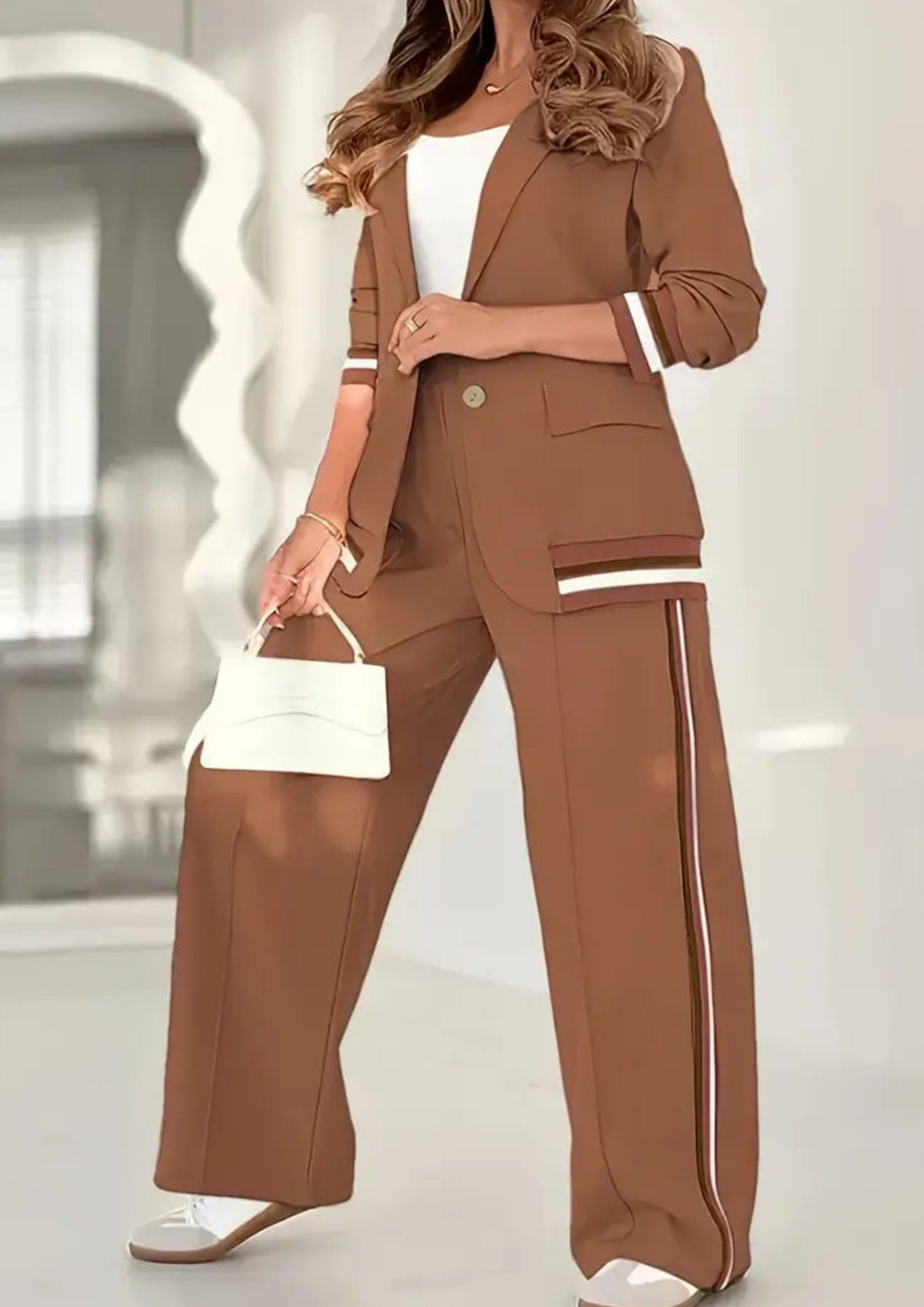 Nessa Lounge Set - Brown