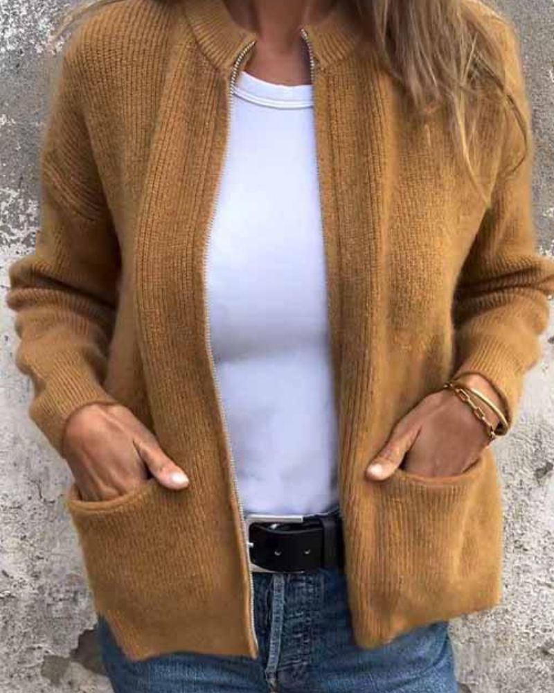 WW | Single-layer jacket with classic zip design