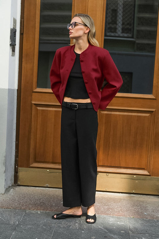 WW | Roter Wollblazer