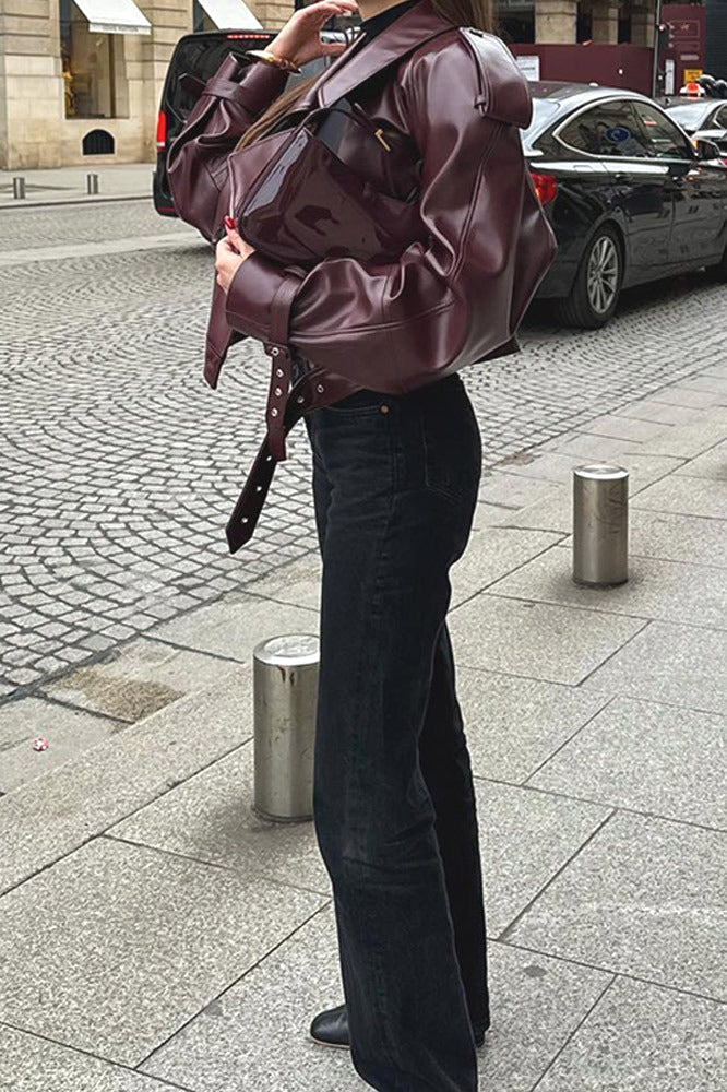 WW | PU Leder Motorradjacke