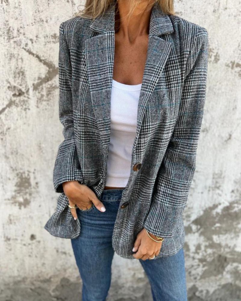 WW | Classic Plaid Blue Jacket