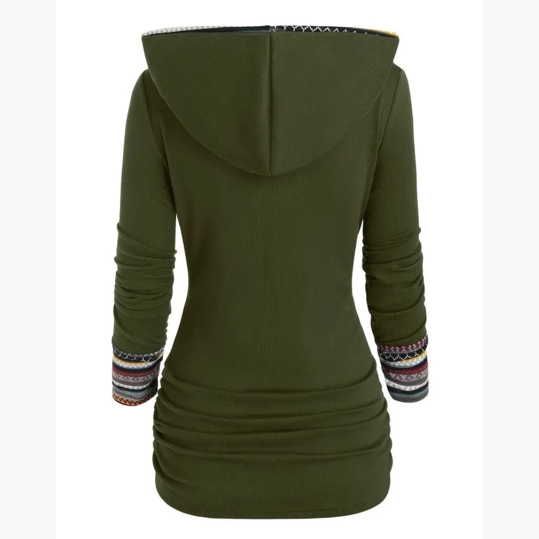 WW | Stylish Women's Hoodie with Ethnic Print