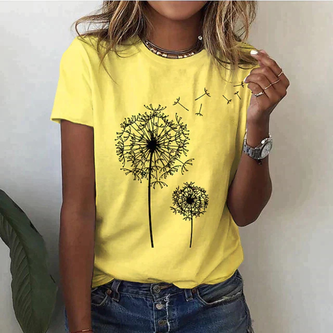 WW | T-Shirt Mit Kurzarm Bedruckt Lässig