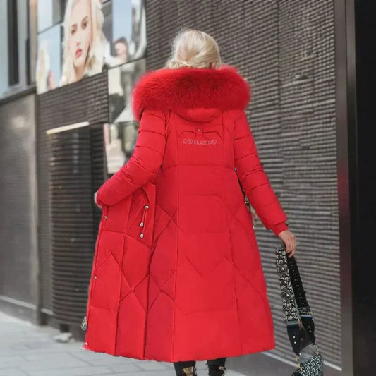 WW | Fur Trench Coat White Chic and Warm