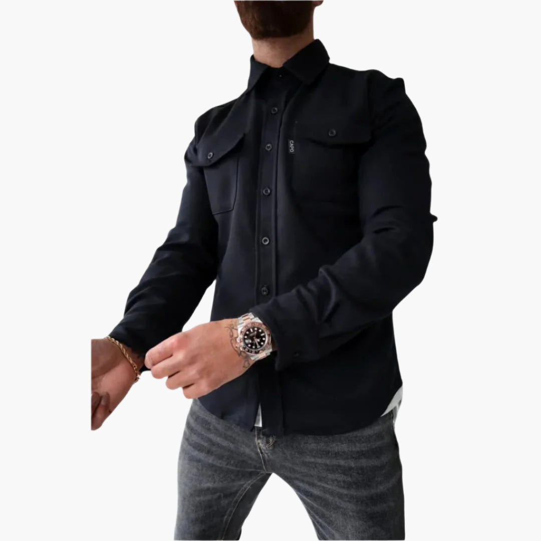 WW | Overshirt Jacke - Modernes Button-Through Hemdjacke für Freizeit und Business