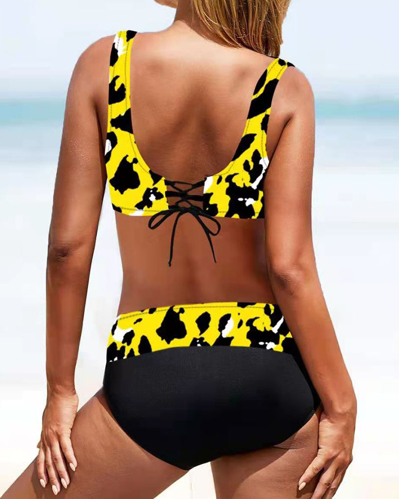 WW | Bikini Mit Buntem Badeanzug