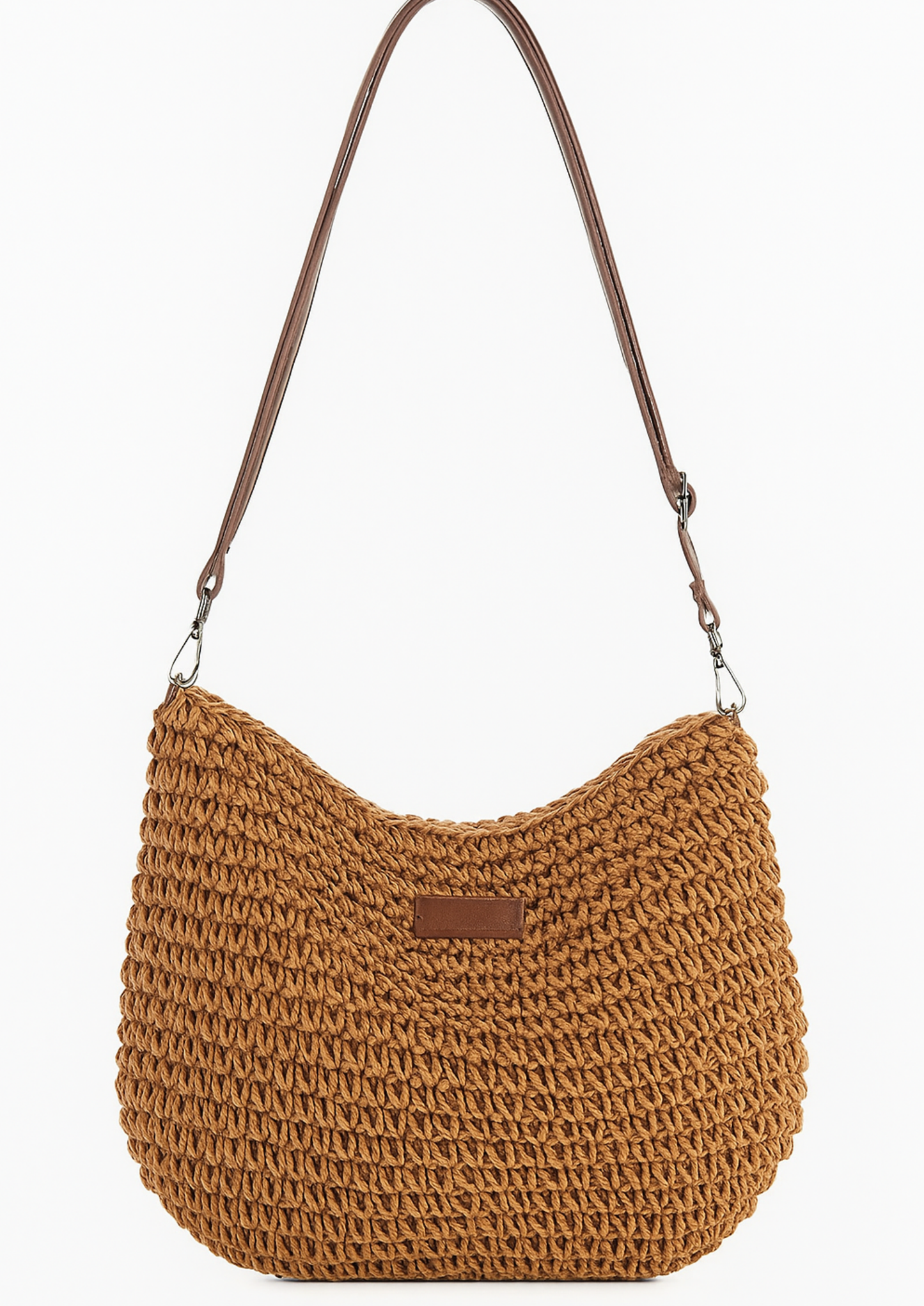 Eryln Straw Crossbody Bag - Khaki