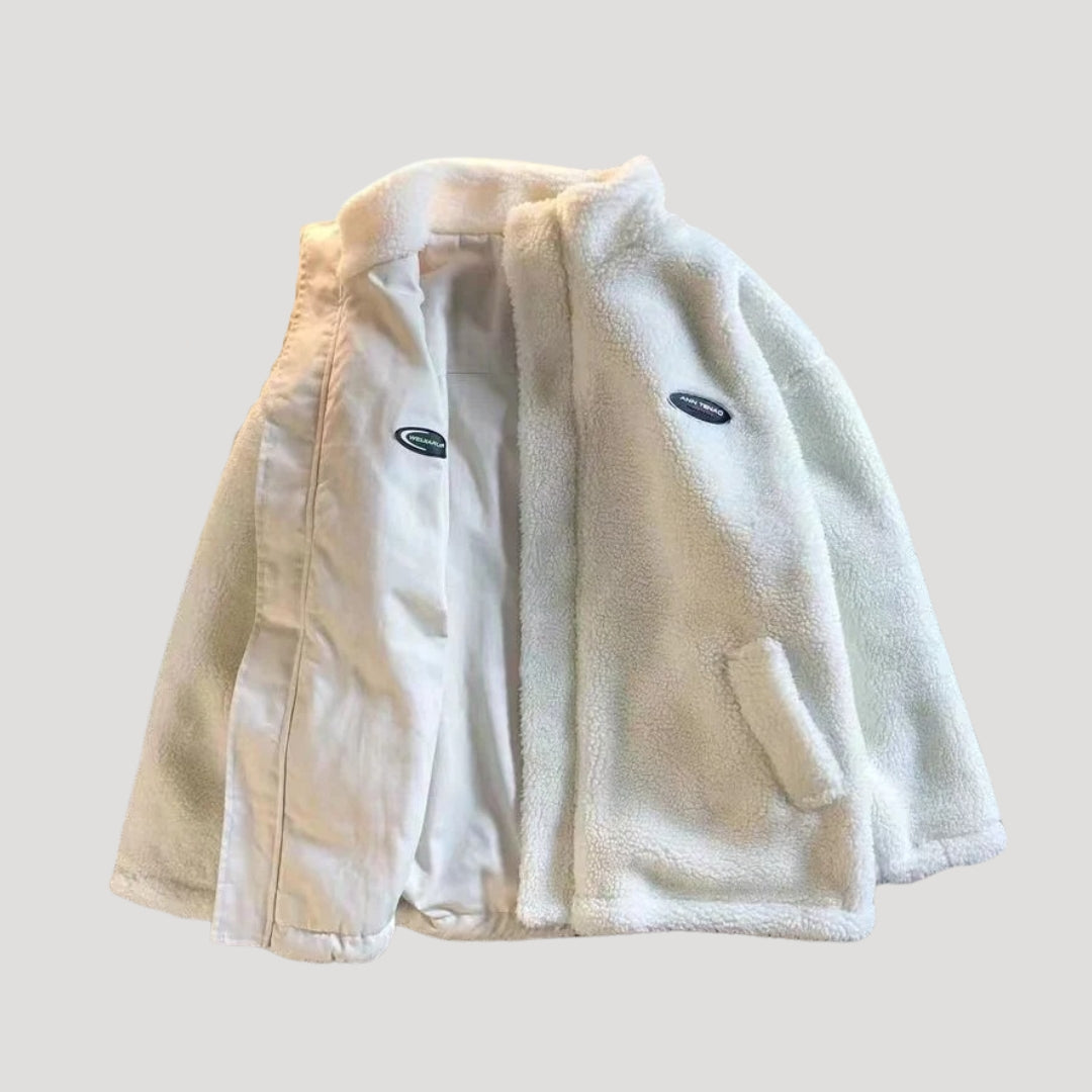 WW | Women's Reversible Fleece Jacket with Heart Motif