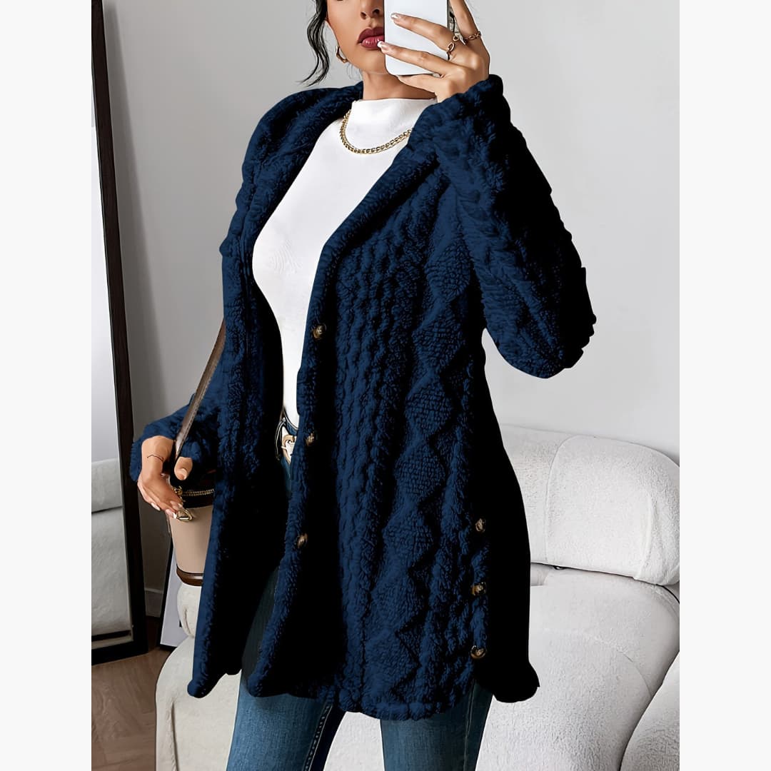 WW | Cozy Hoodie with Teddy Pullover for Women