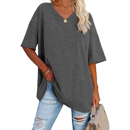 WW | Women's Casual Oversized V-Neck T-Shirt
