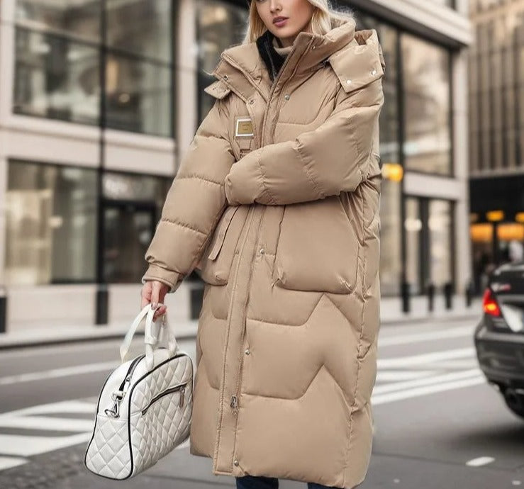 WW | Women's Maxi Long Lined Hooded Jacket