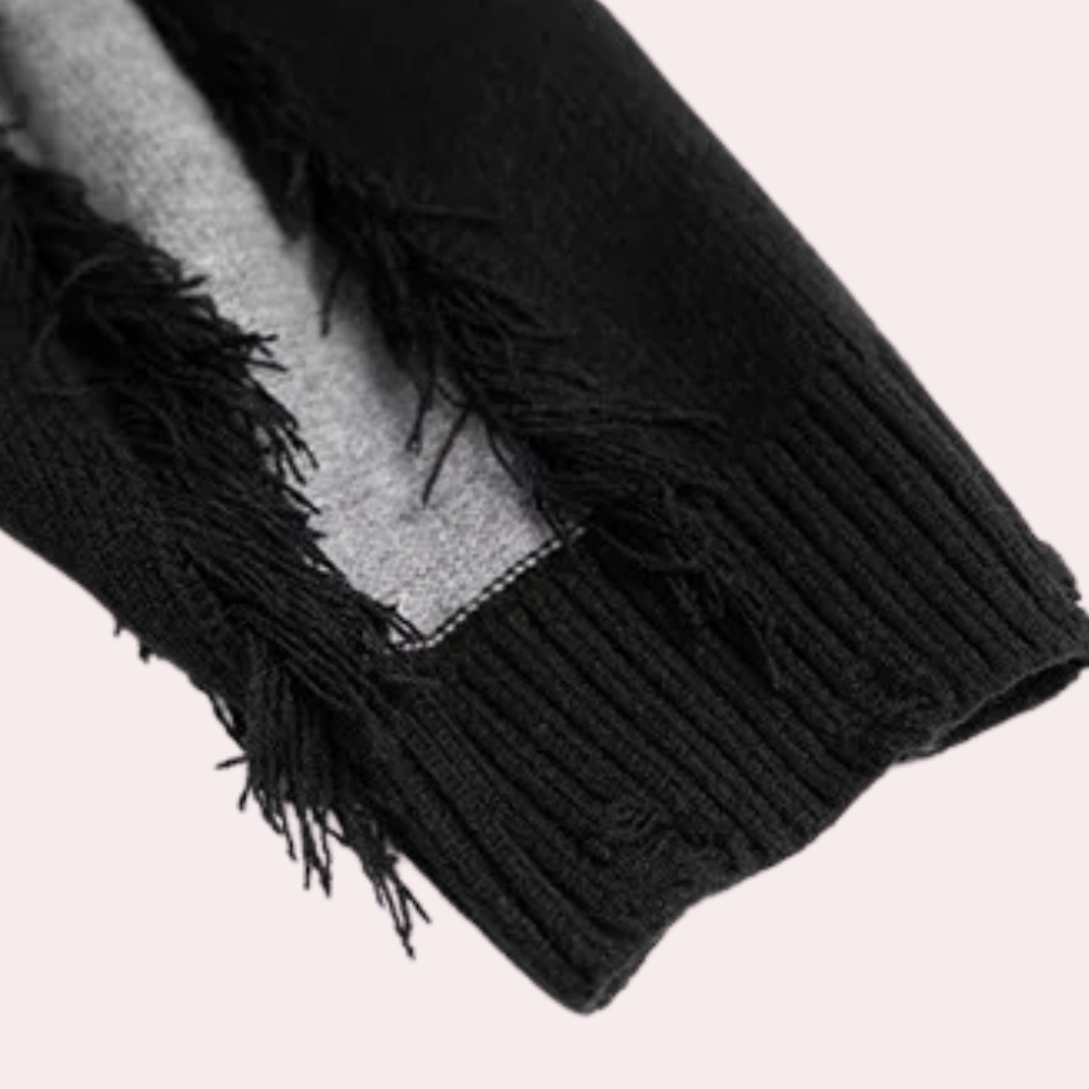 WW | Herrenstrickjacke in Schwarz
