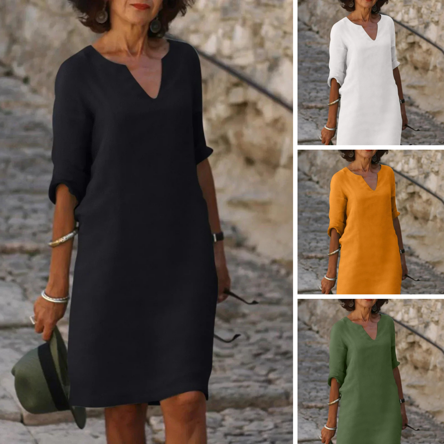 Josette™ – Elegantes Kleid mit V-Ausschnitt