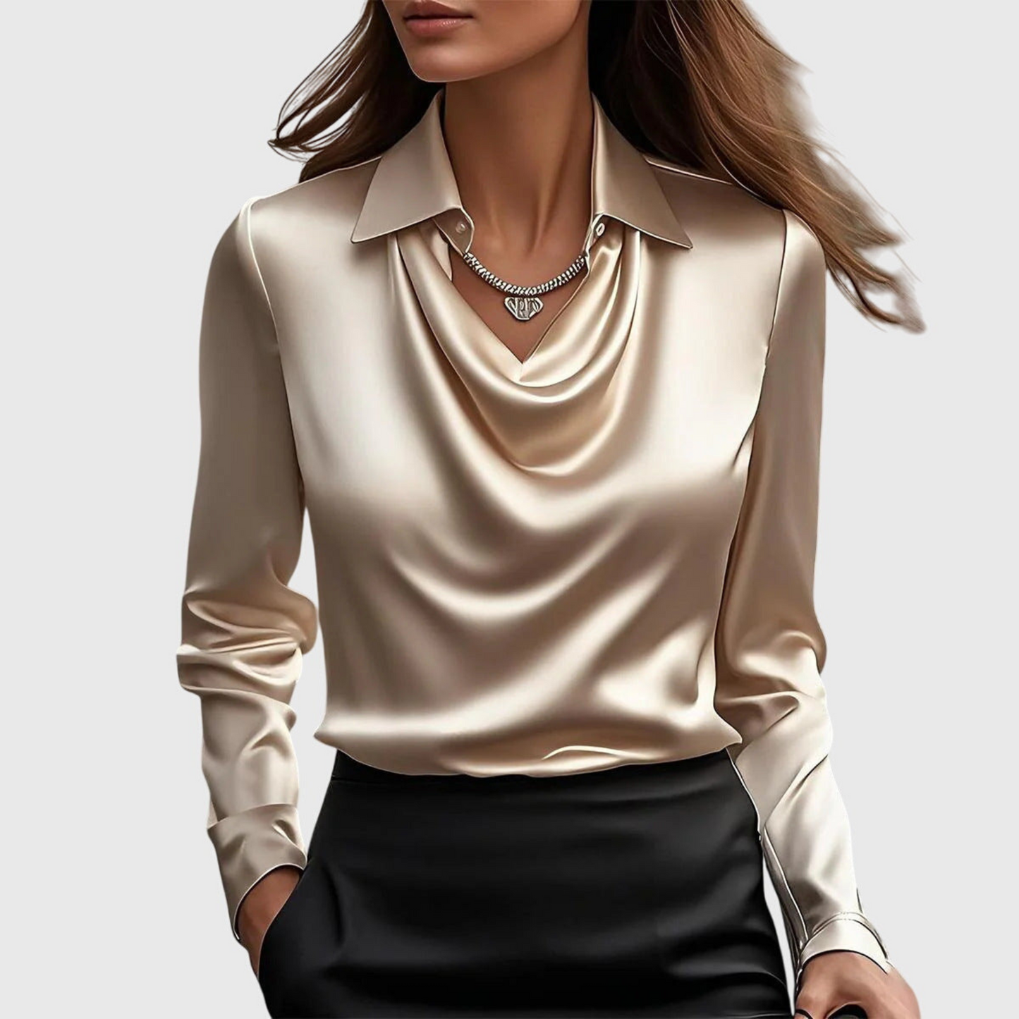Lynn Elegant Blouse - Gold