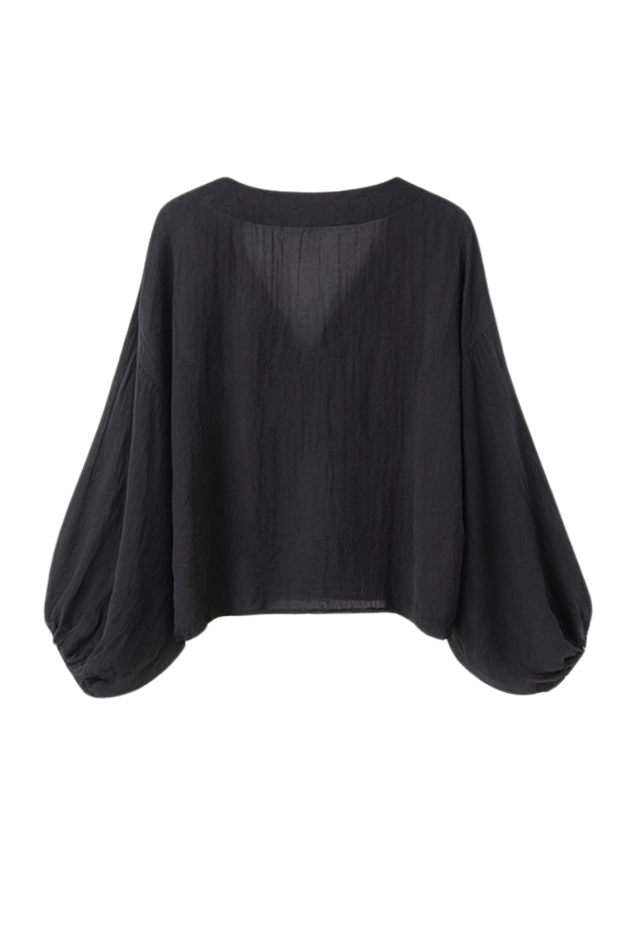 Aella Linen Blouse - Black