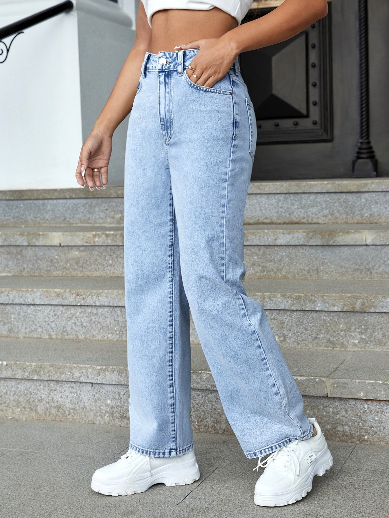 WW | Einfarbige Damenjeans