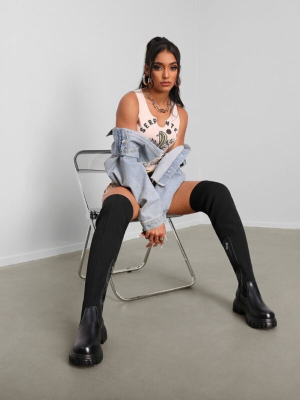 WW | Luxuriöse Overknee-Stiefel