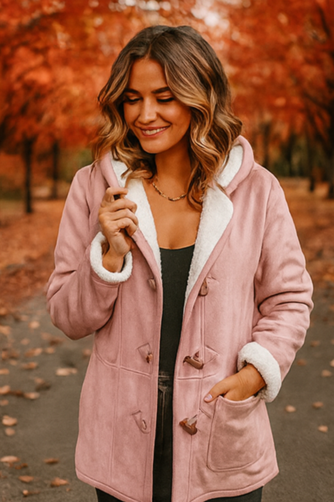 Serena Classic Fleece Jacket - Pink