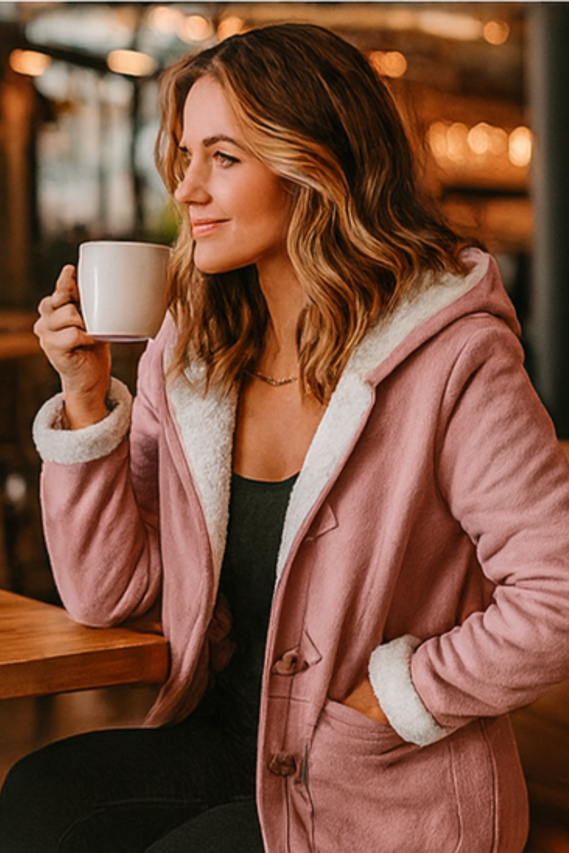 Serena Classic Fleece Jacket - Pink