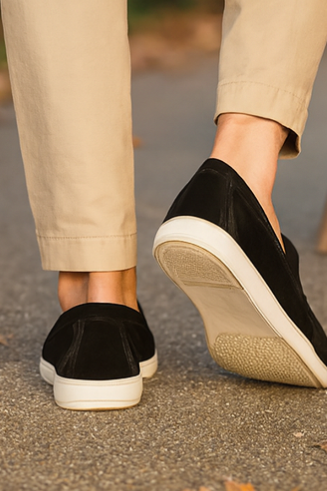 Chase Elegant Suede Loafers - Black