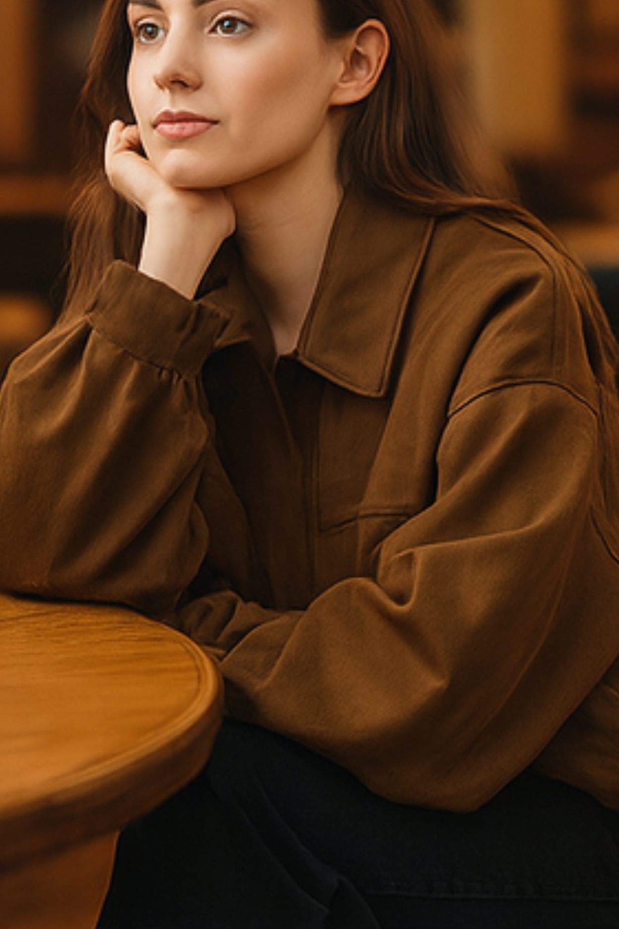 Nala Vintage Oversized Jacket - Brown