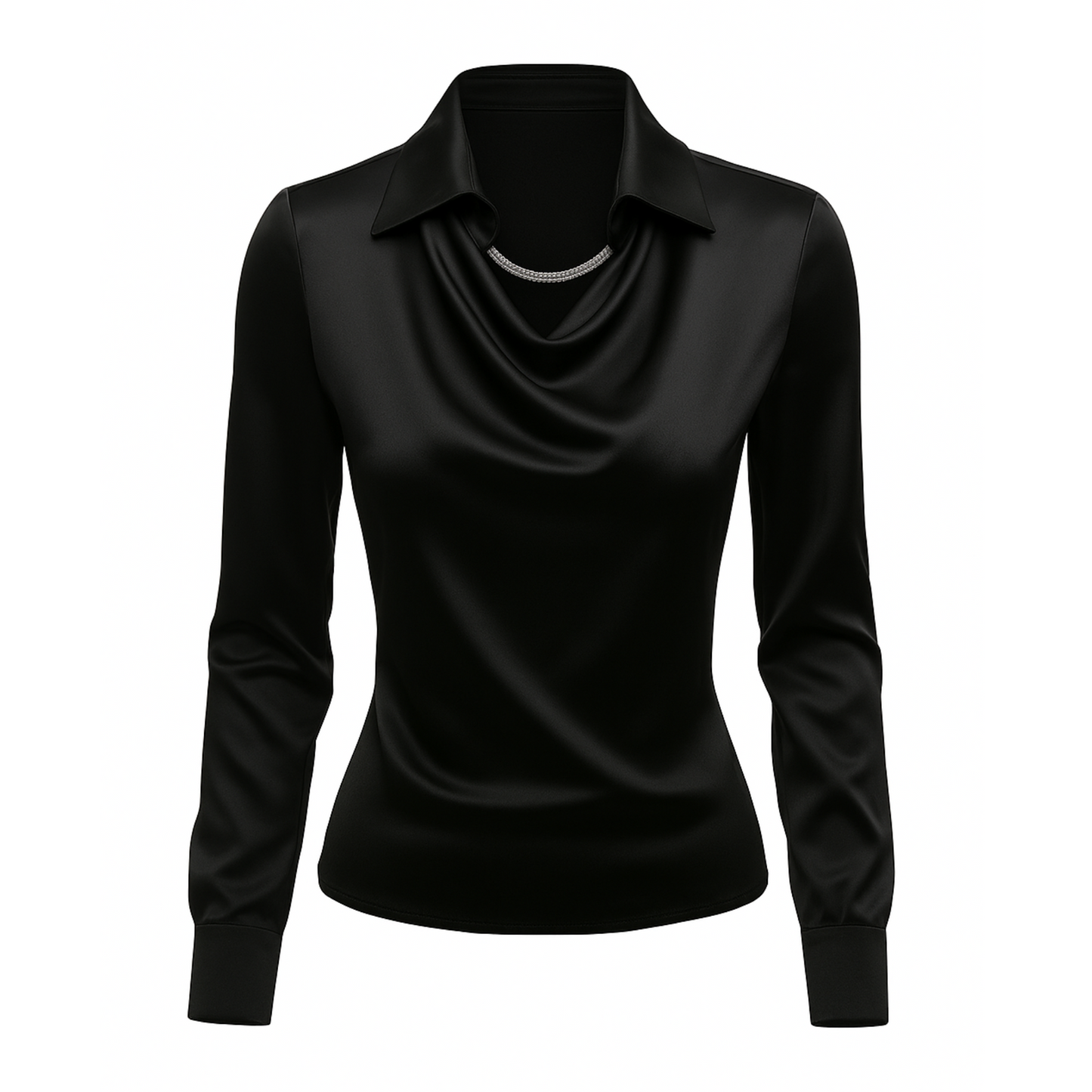 Lynn Elegant Blouse - Black