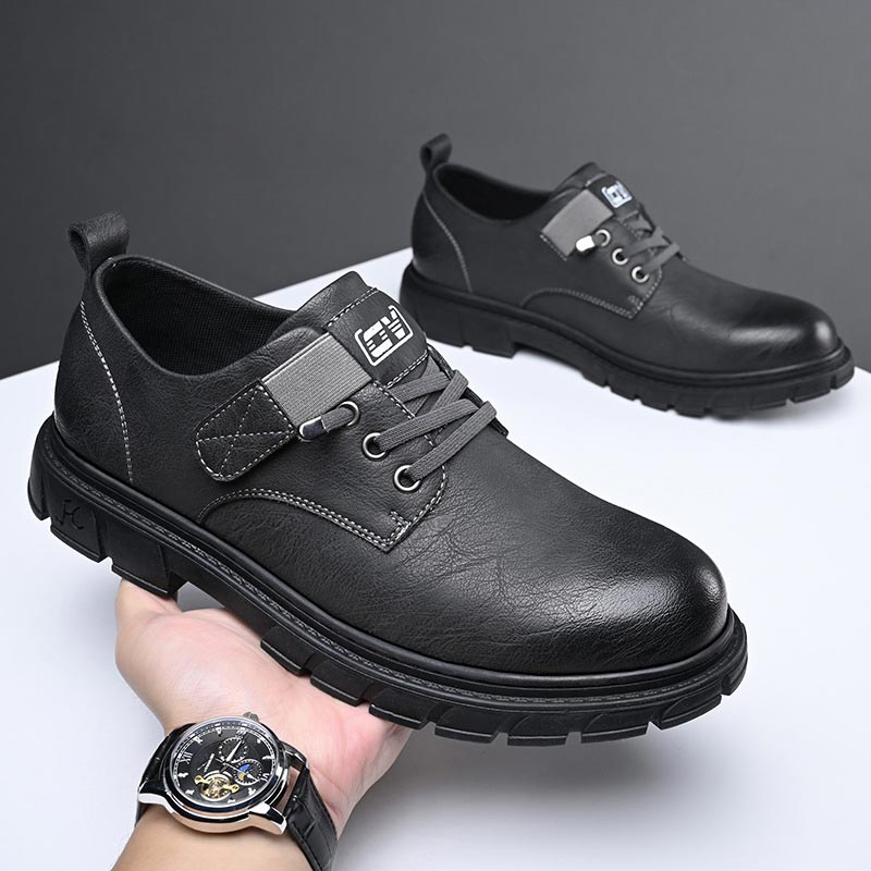 WW | Shoes Leather Comfortable Sole Lacing With Metal Eyelets Round Toe