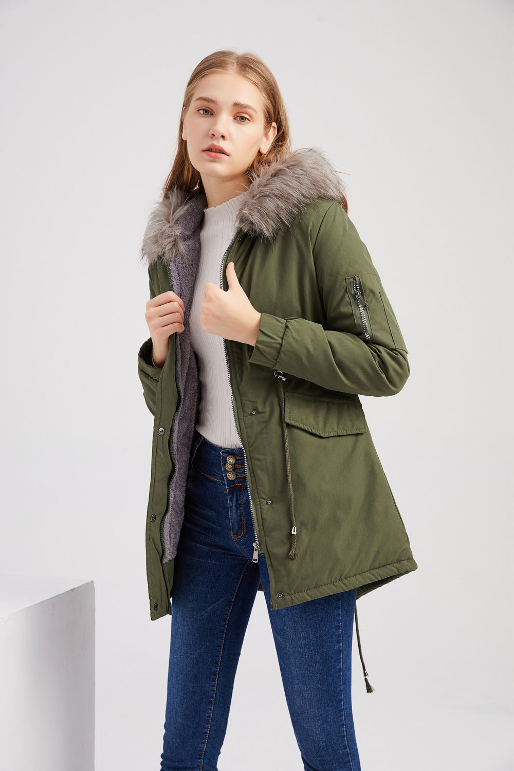 WW | Parka-Jacke mit Kapuze