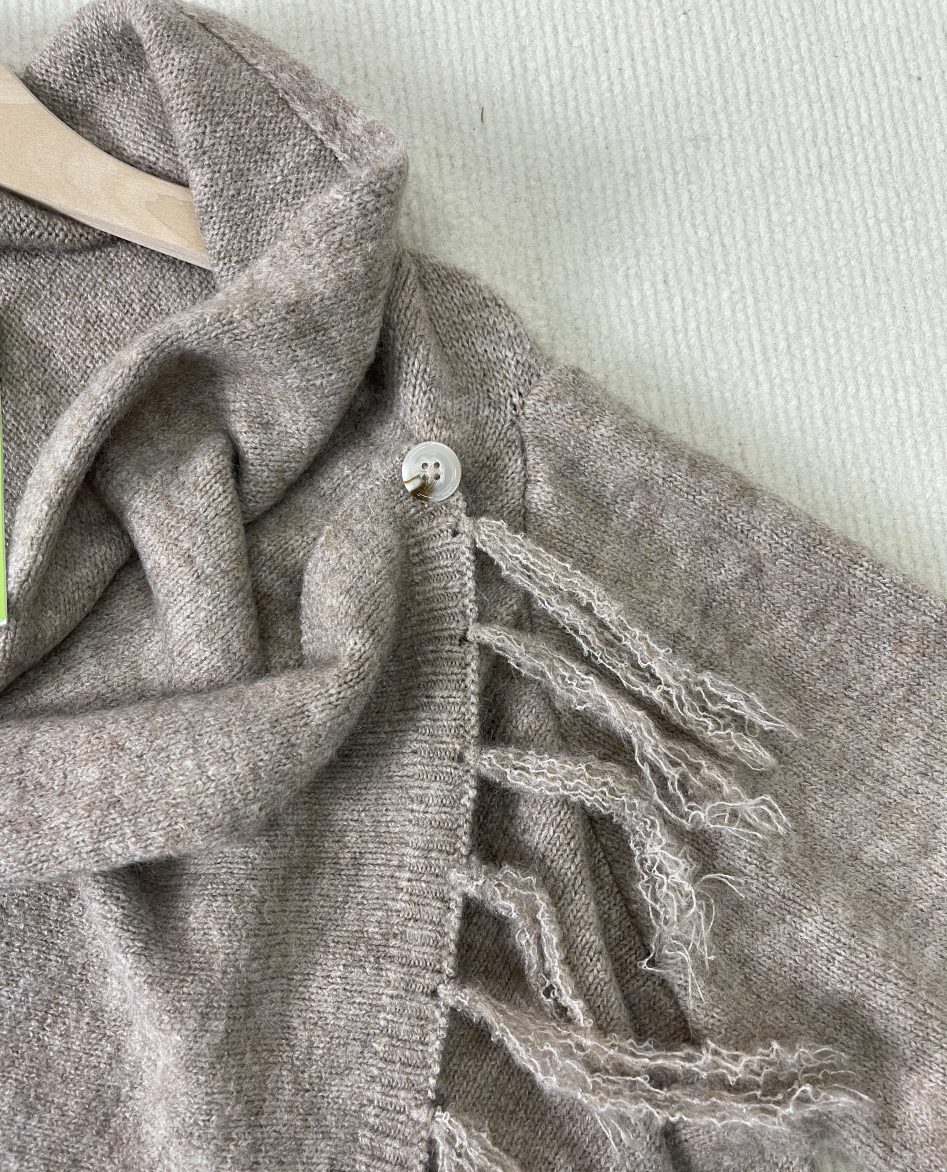 WW | Fringe V-Neck Sweater