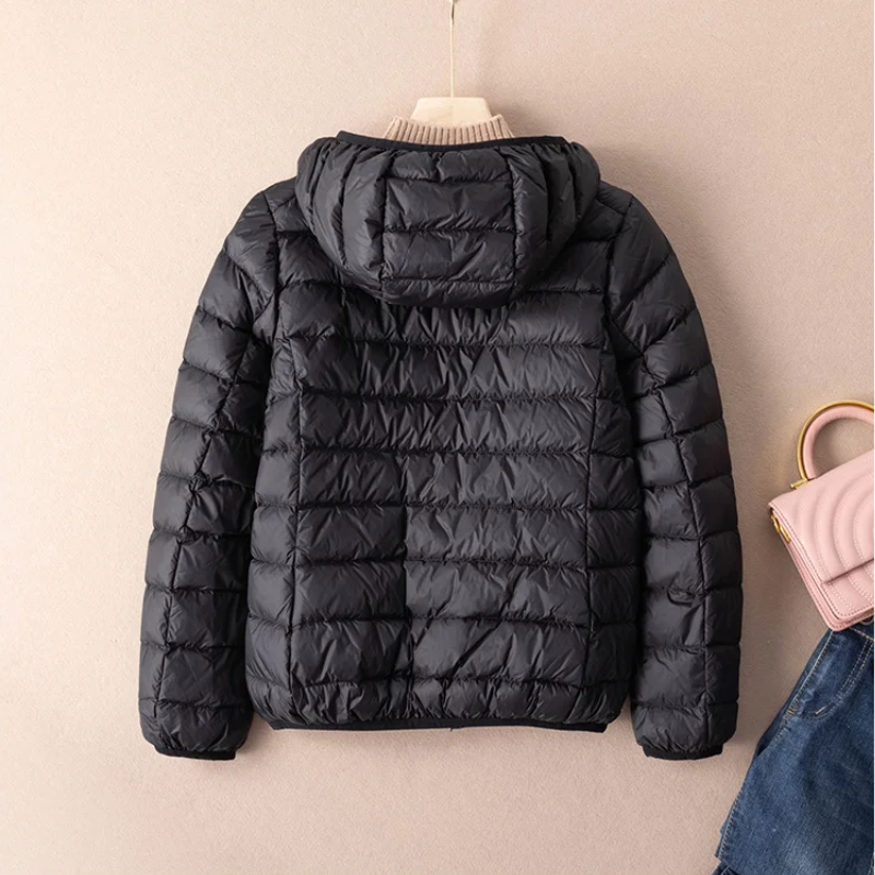 WW | Steppjacke Leicht mit Kapuze Warm Gefüttert Lässige Passform