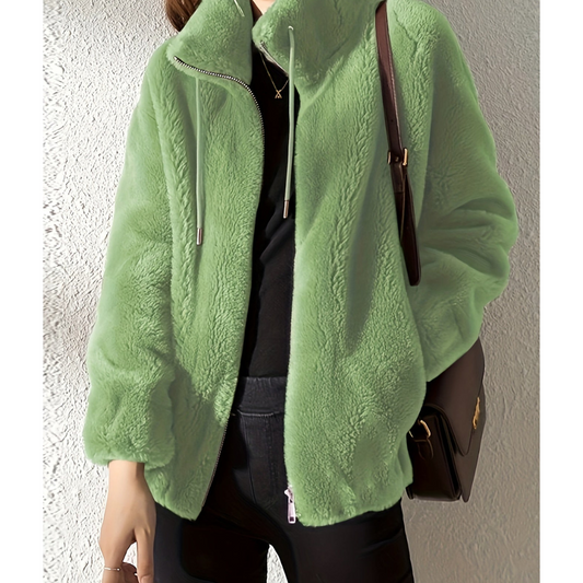 WW | Warm Thick Coat with Zipper Long