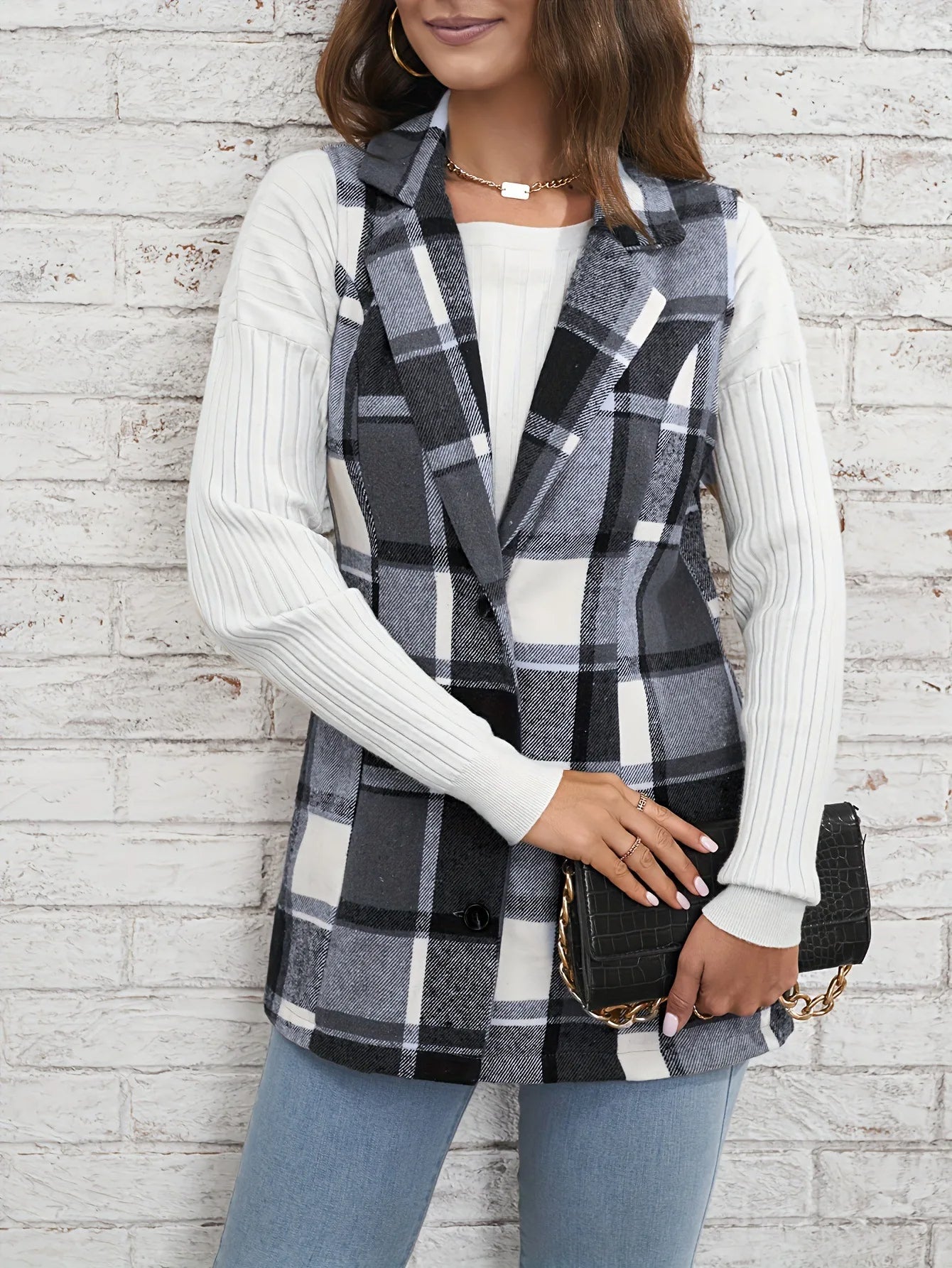 WW | Wolle Plaid Weste