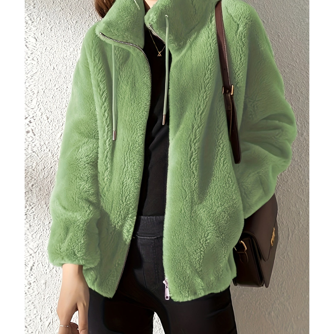 WW | Warm Thick Coat with Zipper Long