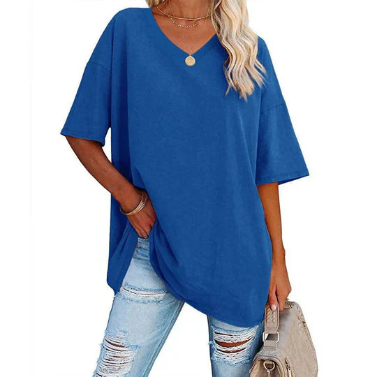 WW | Women's Casual Oversized V-Neck T-Shirt