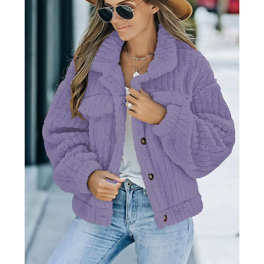 WW | Button-down Warm Short Coat Winter