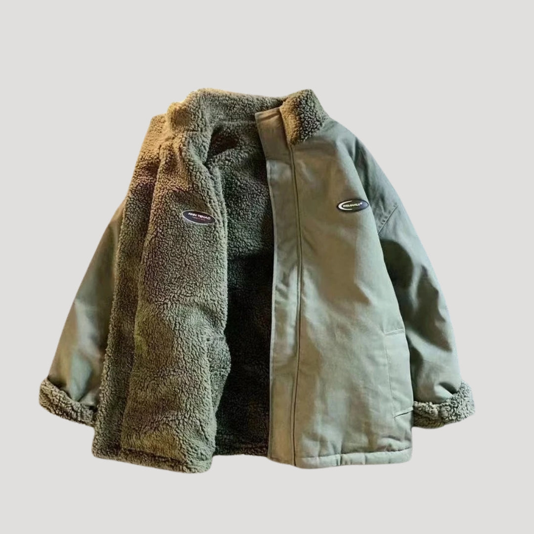 WW | Women's Reversible Fleece Jacket with Heart Motif