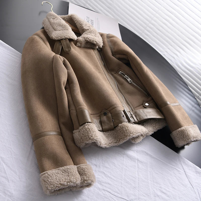 WW | Suede Winter Jacket Warm & Stylish