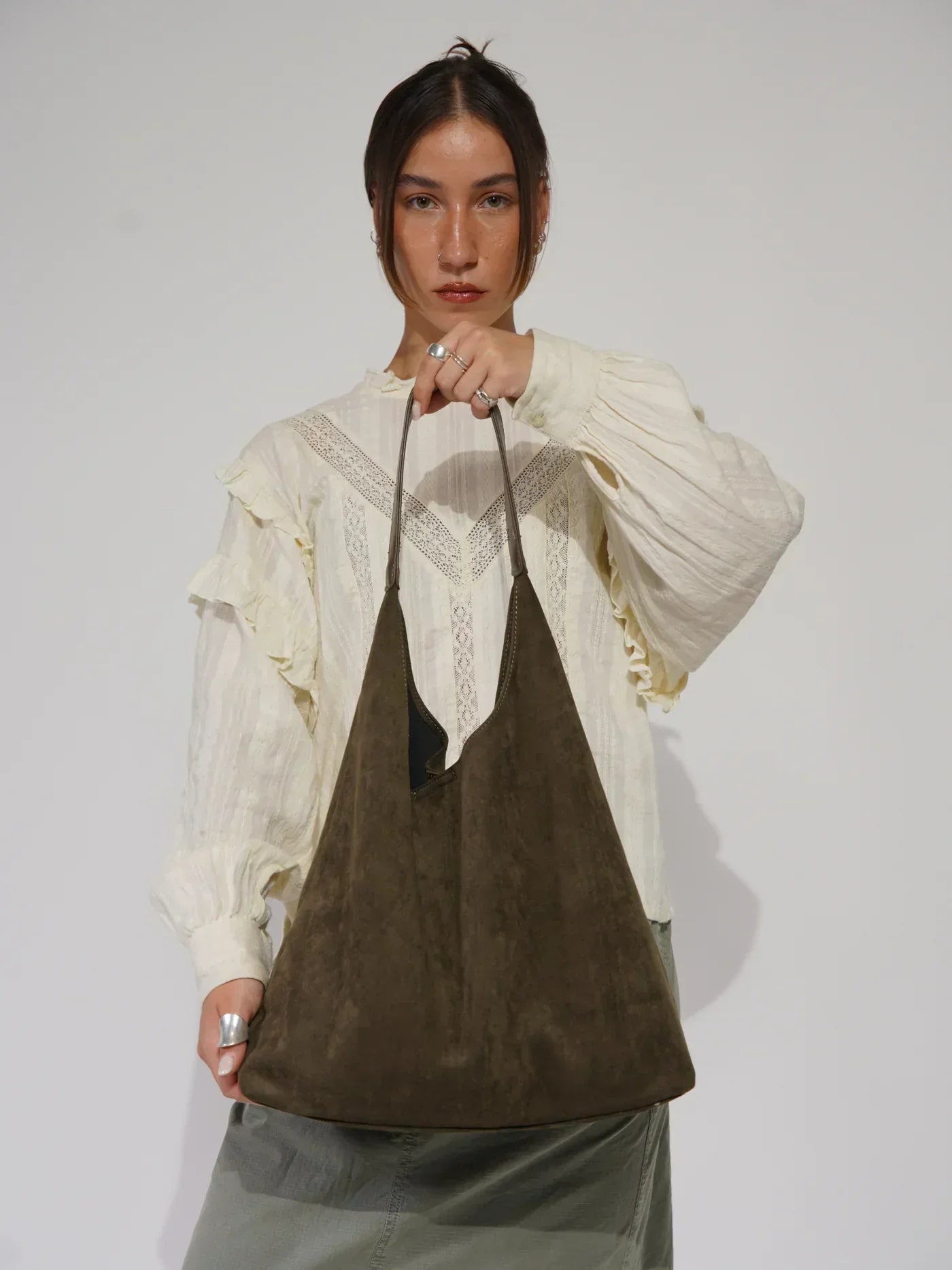 WW | Soft Suede Shoulder Bag