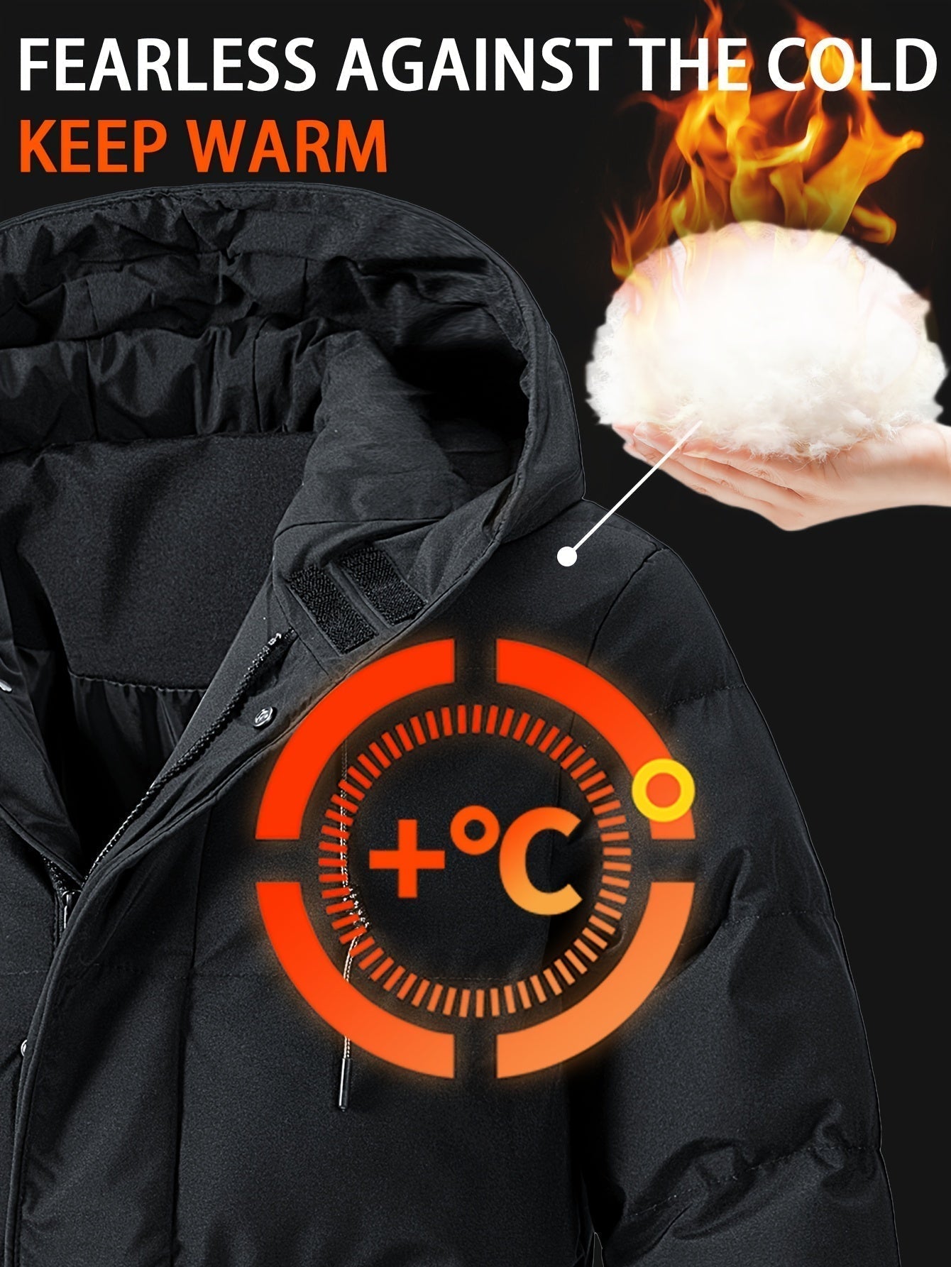WW | Fleece-Lined Full-Zip Winter Jacket For Men - Perfect for Outdoor Activities