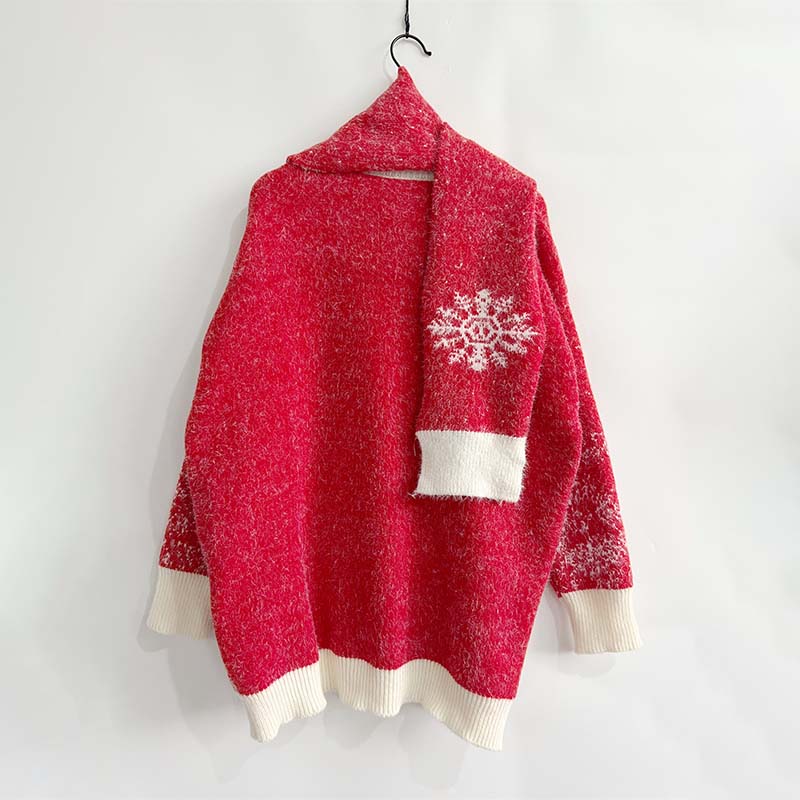 WW | Teile Satz Pullover und Weihnachts Schal