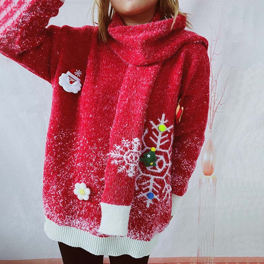 WW | Parts Set Pullover and Christmas Scarf