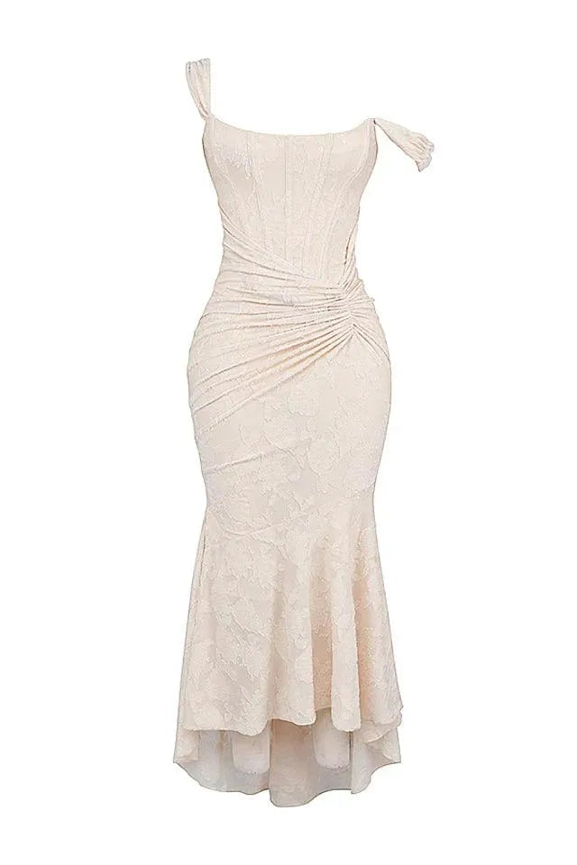 WW | Kleid Vintage Blumenmuster Interne Stäbchen und Falten Perfekt für Besondere Anlässe