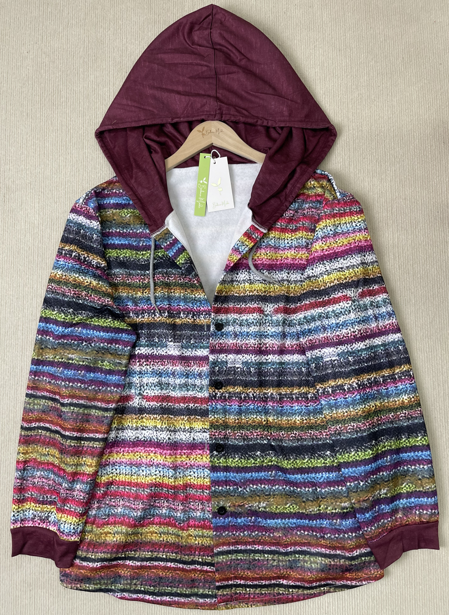 WW | Elegant Printed Hoodie Outerwear