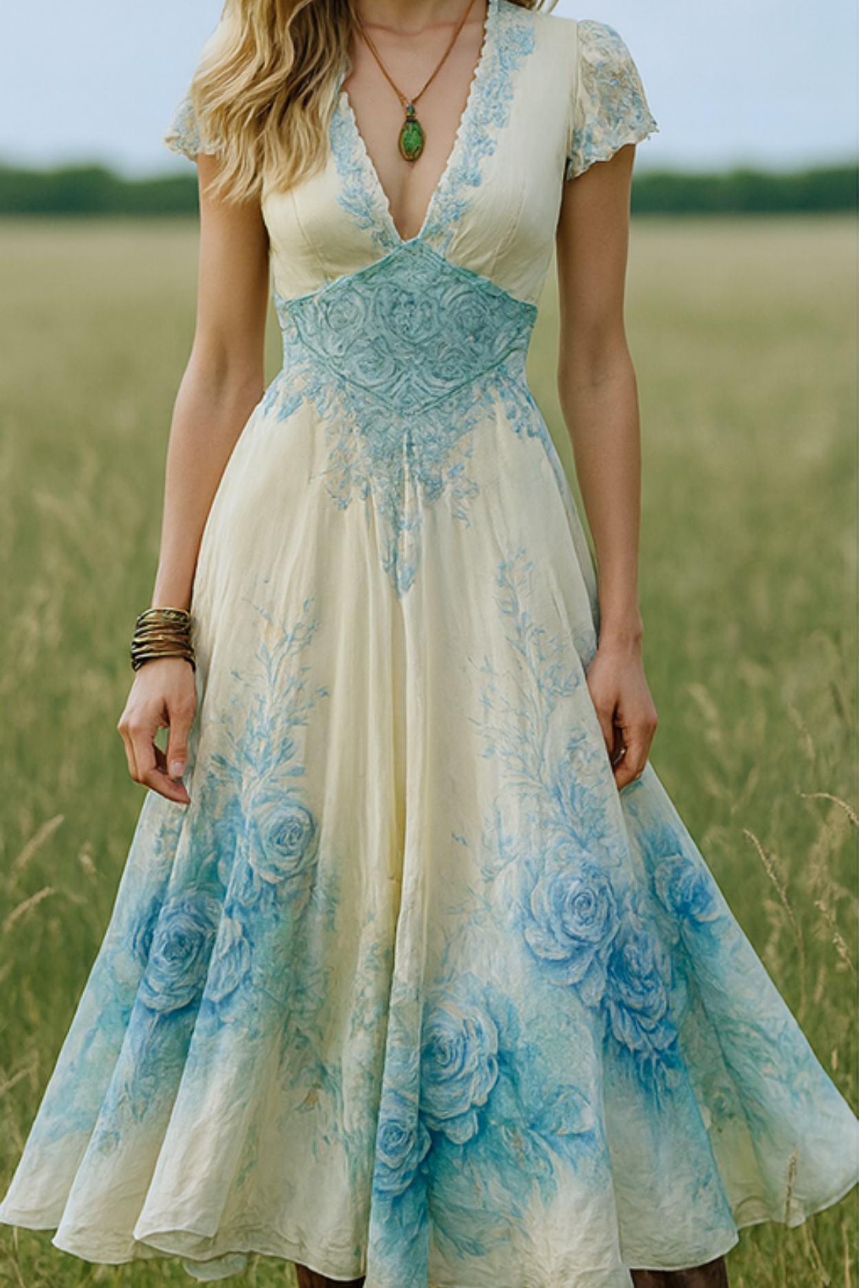 Celeste | Flowing Floral Dress