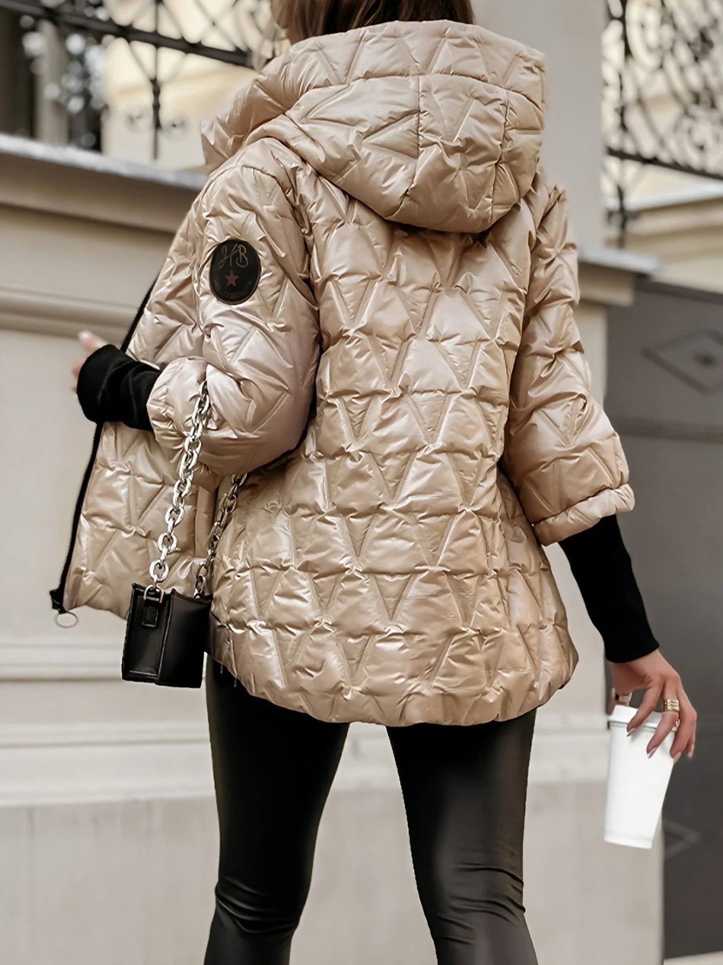WW | Cozily lined patchwork cotton jacket for a layered look in a casual style
