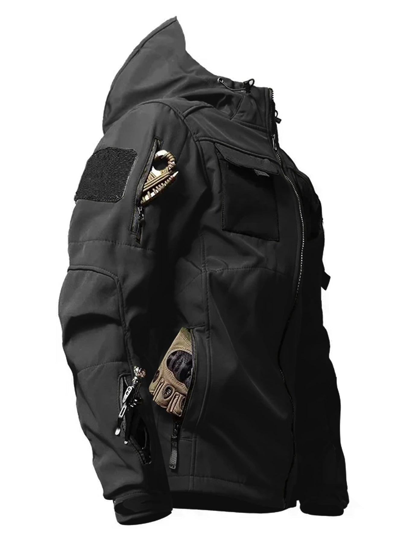 WW | Hooded Outdoor Jacket Waterproof Windproof Insulated for Men - Perfect for Outdoor Activities