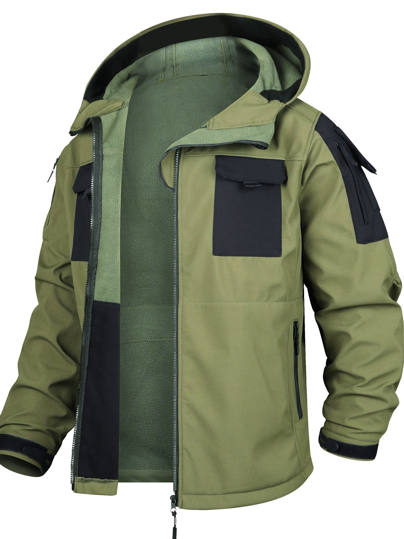 WW | Men's Waterproof Hooded Outdoor Jacket With Cargo Pants Set - Perfect for Outdoor Activities
